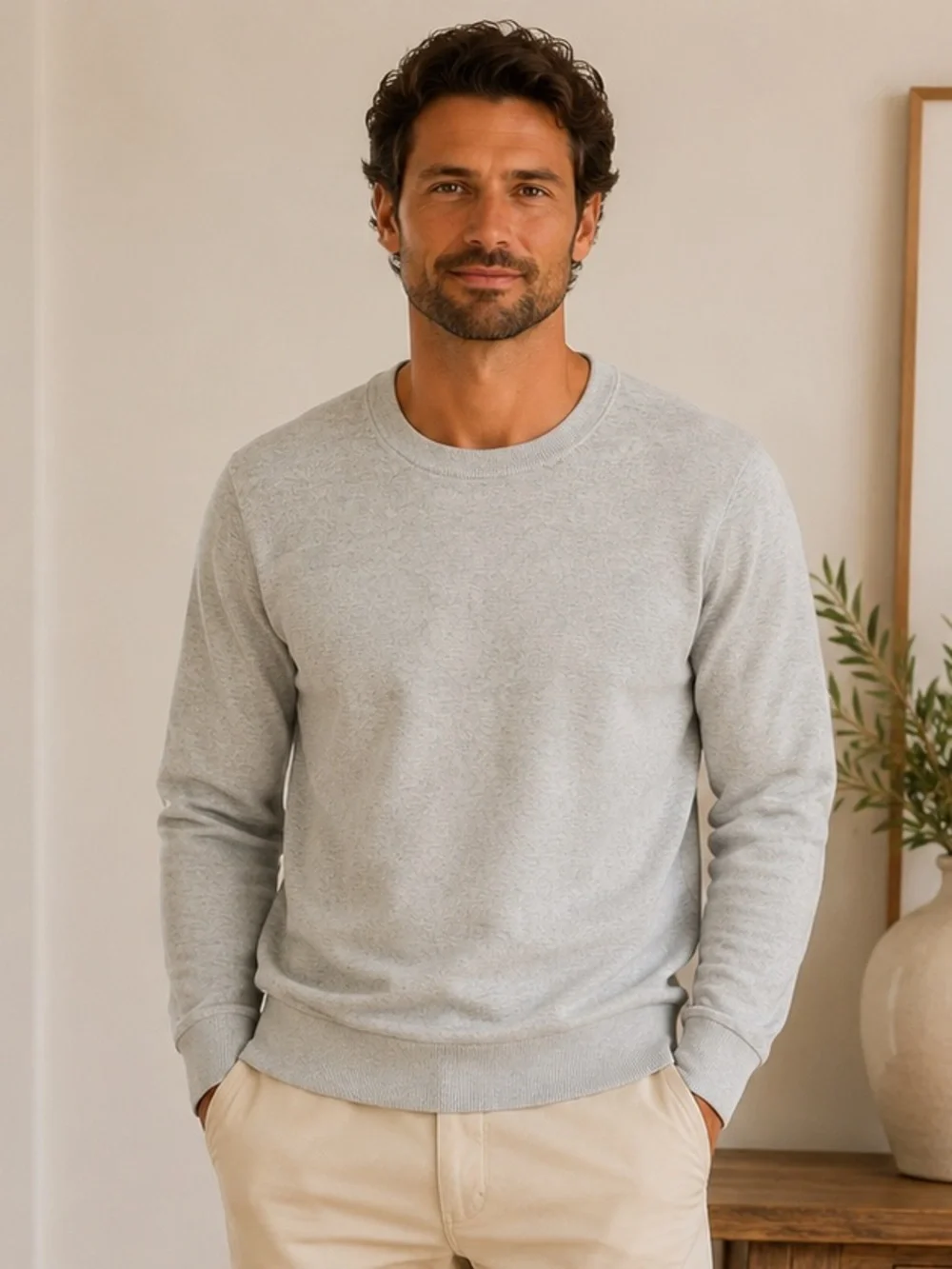 Banana Republic Italian Extra Fine Merino Wool Crewneck Sweater Men’s L